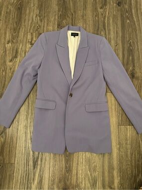 1.STATE Lavender Single-Button Tailored Blazer
